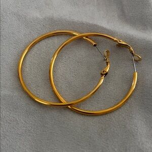 Napier Gold-Tone Hoop Earrings